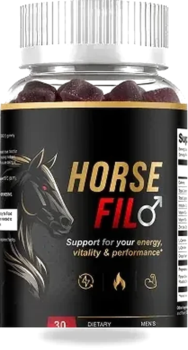 HorseFil bottle, 30 men's energy gummies