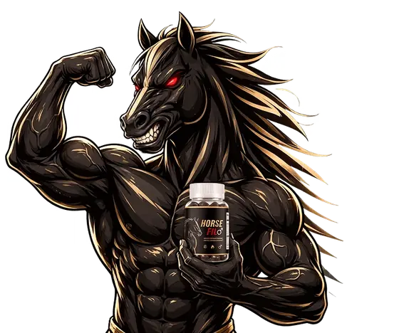 Strength-themed HorseFil listing image used with the stamina and performance message
